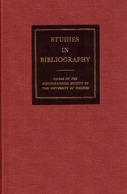 Studies in Bibliography Volume 53(English, Hardcover, unknown)