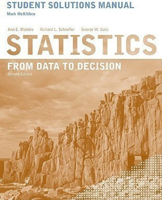 Student Solutions Manual to accompany Statistics: From Data to Decision, 2e(English, Paperback, Watkins Ann E.)