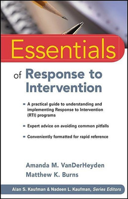 Essentials of Response to Intervention(English, Paperback, VanDerHeyden Amanda M.)