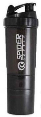 VATSMART 500 ml Plastic Shaker(Pack of 1, Black)