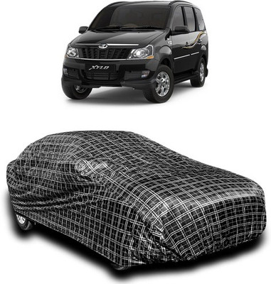 APNEK Car Cover For Mahindra Xylo (With Mirror Pockets)(Silver, Black)