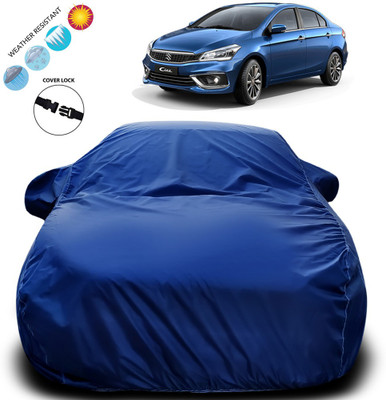 Purpleheart Car Cover For Maruti Suzuki Ciaz (With Mirror Pockets)(Blue)