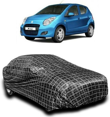 APNEK Car Cover For Maruti Suzuki Alto 800 (With Mirror Pockets)(Silver, Black)