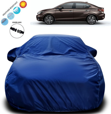 Purpleheart Car Cover For Honda City ZX (With Mirror Pockets)(Blue)