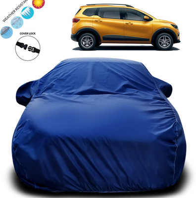 Purpleheart Car Cover For Renault Triber (With Mirror Pockets)(Blue)