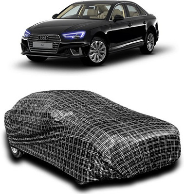 APNEK Car Cover For Audi A4 (With Mirror Pockets)(Silver, Black)