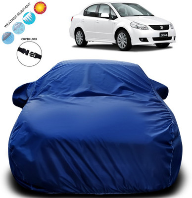 Purpleheart Car Cover For Maruti Suzuki SX4 (With Mirror Pockets)(Blue)