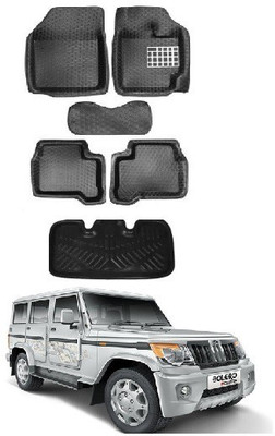 MATIES PVC 5D Mat For  Mahindra Bolero(Black)
