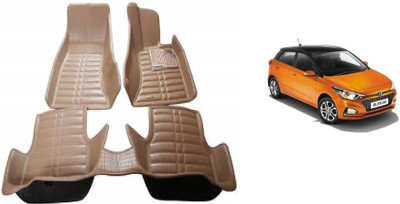 MATIES Polyutherine 5D Mat For  Hyundai Elite i20(Beige)