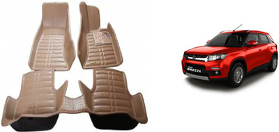 MATIES Polyutherine 5D Mat For  Maruti Suzuki Vitara Brezza(Beige)
