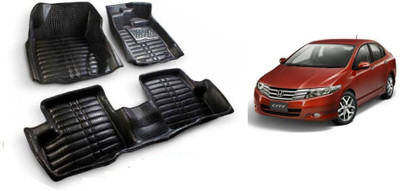 RKPSP Polyutherine 5D Mat For  Honda City(Black)