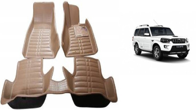 MATIES Polyutherine 5D Mat For  Mahindra New Scorpio(Beige)
