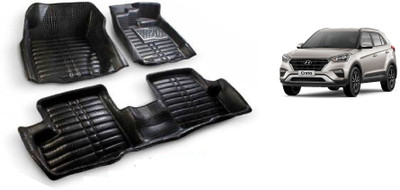 RKPSP Polyutherine 5D Mat For  Hyundai Creta(Black)