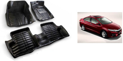 RKPSP Polyutherine 5D Mat For  Honda City(Black)