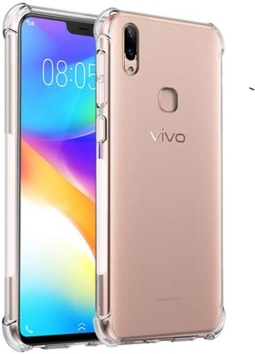 CONNECTPOINT Bumper Case for vivo Y19(Transparent, Shock Proof, Silicon, Pack of: 1)