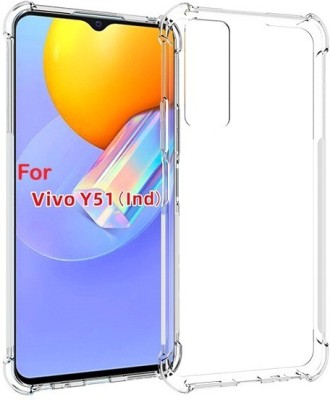 Helix Back Cover for Vivo Y51 2020(Transparent, Shock Proof, Silicon, Pack of: 1)