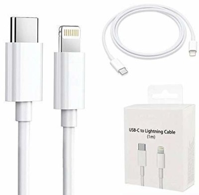 BASSPRO SERIES USB Type C Cable 1 m copper briding Lightning Cable 5A 1m PVC Braided Fast Charge High Speed Data Transmission Y31(Compatible with Iphone 13/13 Pro/Mini Iphone 12, 11 Pro Max Mini, White, One Cable)