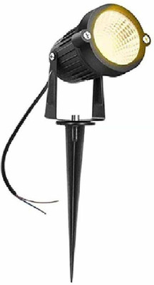 JARD ENTERPRISE 3 Watt Waterproof Spike LED Garden Light Black Body and Yellow color pack of 01 Post Light Outdoor Lamp(Yellow)