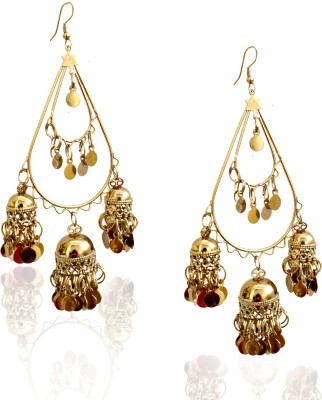 Jewelox Art Jewelox Art Golden Stylish Latest Designer Earrings for Girls and Women. Alloy Drops & Danglers