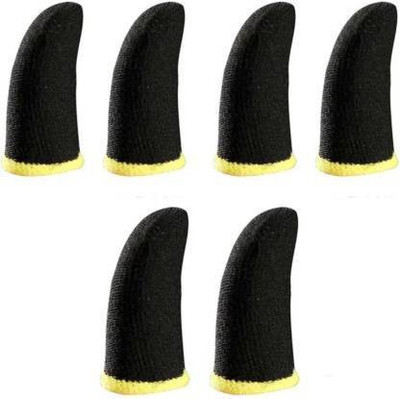 OWO Pubg Anti-Slip Thumb Yellow Finger Sleeve- 6 Pcs Finger Sleeve(Pack of 6)