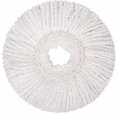 SAKEXA Pack of 1 Floor Cleaning Spin Mop Microfiber Refill 001 Refill(White)