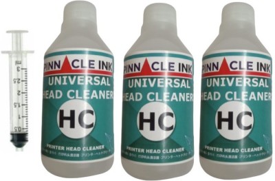 PINNACLE 3 Head Cleaning Solution For For Canon, HP, Epson and Brother Printers White Ink Bottle