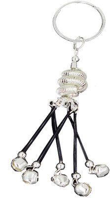 AFH Silver Plated Chrome Fancy Design Decorative Key Chain for Gifting Key Chain