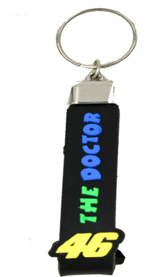 AFH VR 46 The Doctor Black Decorative Key Chain for Biker Key Chain