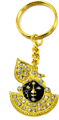 AFH Gopal Krishna Diamond Studed Decorative Religious Key Chain for Gifting Key Chain