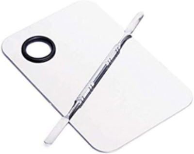 LOWPRICE tainless Steel Makeup Mixing Blending Palette With Spatula