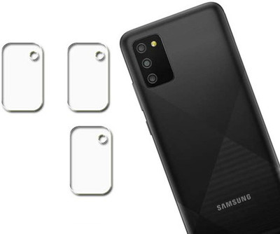 HIRDESH Back Camera Lens Glass Protector for Samsung Galaxy M02s CAMERA GUARD(Pack of: 3)