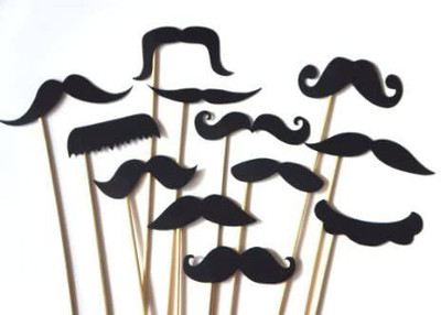 AMACO Mustache props Photo Booth Props Funny Photo Props with A Stick MoustacheStock Photo - Funny time. moustache photo props Photo Booth Board(Party)