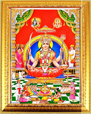 VCARTNOW Santoshi Maa Devi Religious Frame