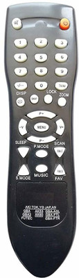 BhalTech AK60 ak53 TV Compatible with TV  Akai Remote Controller(Black)