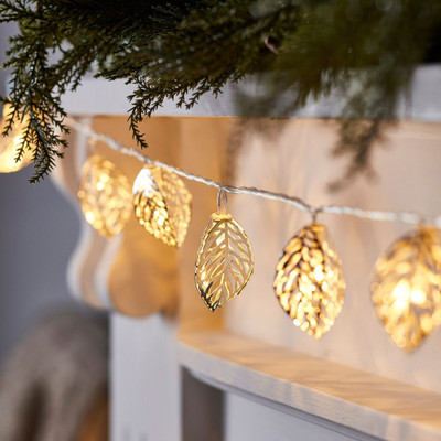 Sundelier 16 LEDs 3.02 m Yellow Steady Leaf Rice Lights(Pack of 1)