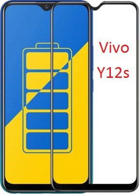 NewSelect Edge To Edge Tempered Glass for Vivo Y12s(Pack of 1)