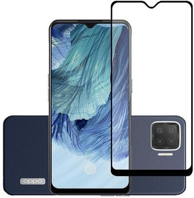 VILLA Edge To Edge Tempered Glass for Oppo F17(Pack of 1)