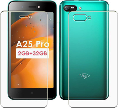 tombik Front and Back Screen Guard for ITEL A25 PRO(Pack of 2)