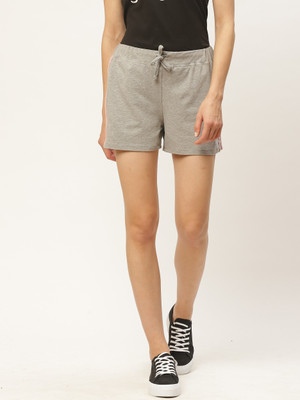 Rute Solid Women Grey Hotpants