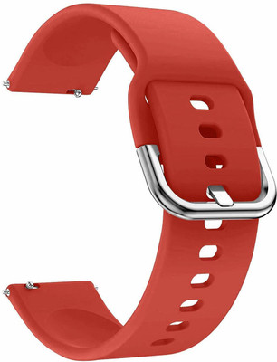 WEI INTERNATIONAL Silicon Watch Strap Sam 22mm 22 mm Silicone Watch Strap Smart Watch Strap(Red)