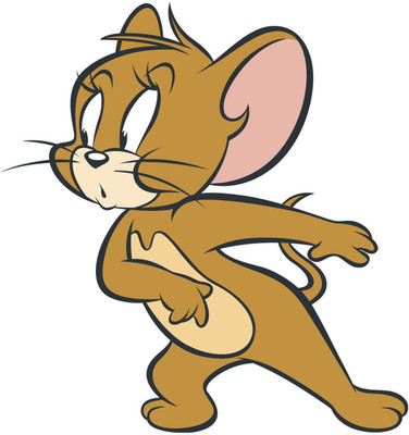 anshul internet point 45.72 cm TOM AND JERRY 2 Self Adhesive Sticker(Pack of 1)