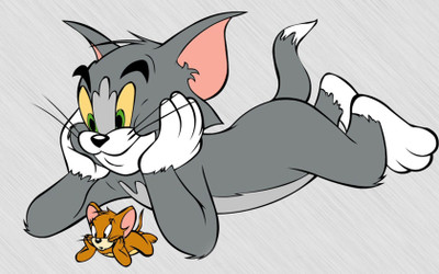 anshul internet point 45.72 cm TOM AND JERRY 6 Self Adhesive Sticker(Pack of 1)