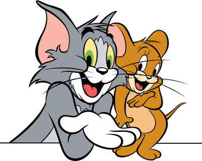 anshul internet point 45.72 cm TOM AND JERRY 1 Self Adhesive Sticker(Pack of 1)