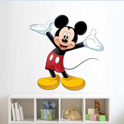 EJAart 60 cm Cute Mickey Mouse Self Adhesive Sticker(Pack of 1)