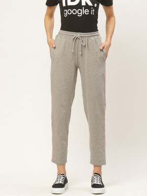 Rute Solid Women Grey Track Pants