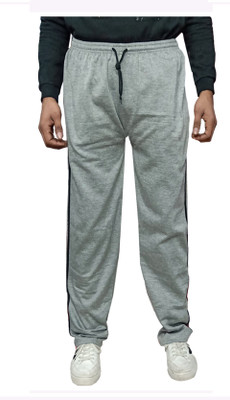 Indistar Solid Men Grey Track Pants