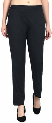 Chic Attire Regular Fit Women Black Trousers