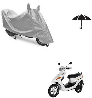 Atulit enterprises Two Wheeler Cover for Indus(Yo Electron, Silver)