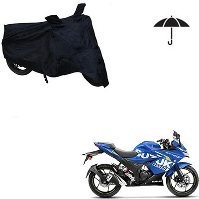 Atulit enterprises Two Wheeler Cover for Suzuki(Gixxer SF, Black)