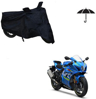 Mdstar Waterproof Two Wheeler Cover for Suzuki(GSX, Black)